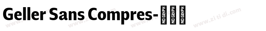 Geller Sans Compres字体转换